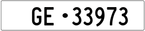 Trailer License Plate